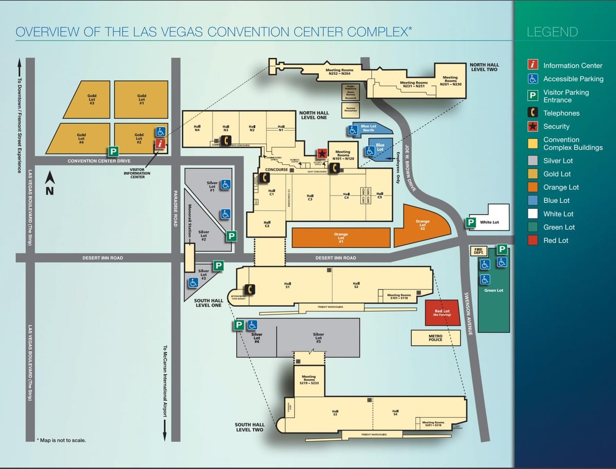 Karte von Las Vegas convention center