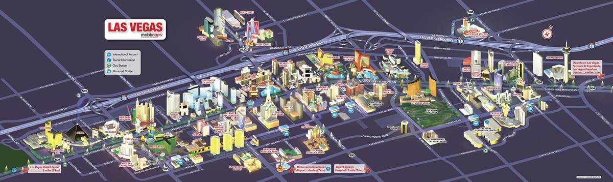 casino map Las Vegas