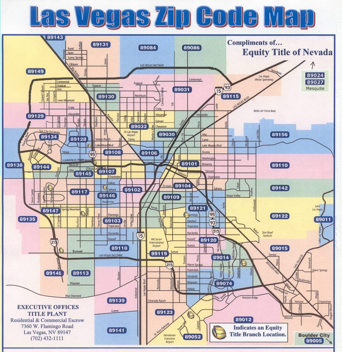 zip code map of Las Vegas